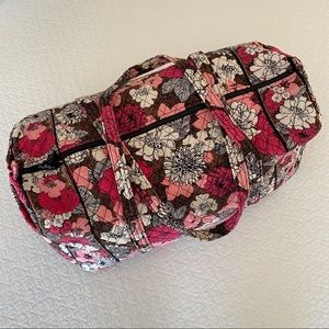 Large Vera Bradley Pink Floral Duffle Bag